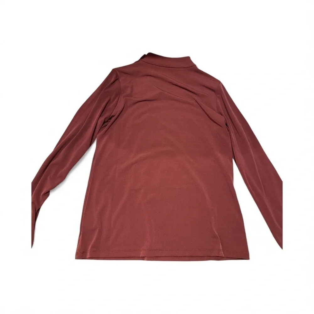 MICHAEL KORS Elegant Maroon Long Sleeve Top